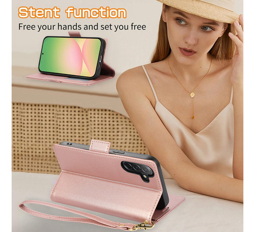 Funda De Piel Tipo Cartera Con Tapa Para Samsung Galaxy A56 A36 A26 A16 A06