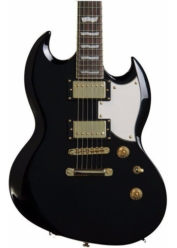 Guitarra Eléctrica Esp Ltd Viper 256 Tipo Sg Color Negro Orientación de la mano Diestro