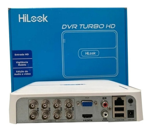 Gravador De Cameras Dvr 8 Canais Hilook Full Hd Cftv H265