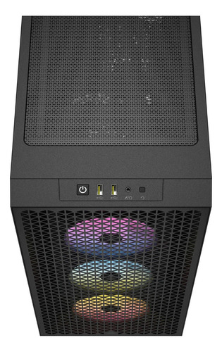 Case Corsair 3000d Rgb Airflow Negro Icue Vidrio Templado