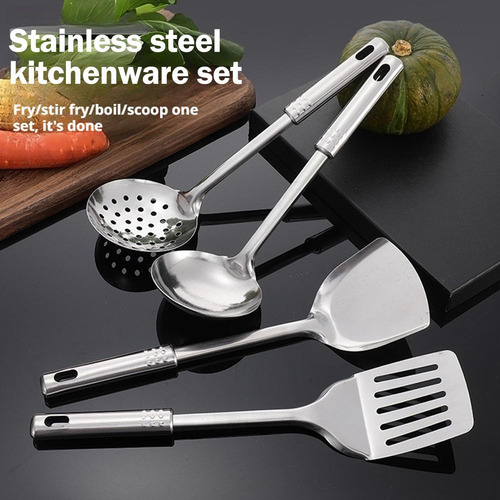Cuchara De Cocina De Acero, Colador, Espátula, Utensilio De