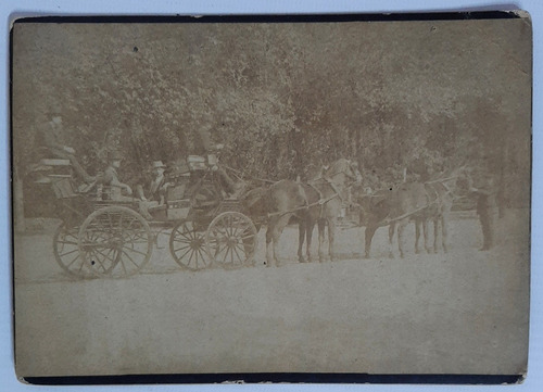 Imagen 3 de 4 de Antiguas Fotos Carruaje 1890 Lote X 2 Ro 290