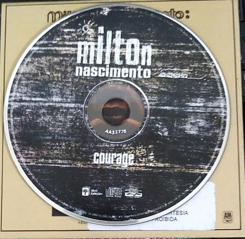 Cd Book Milton Nascimento Courage (Usado)