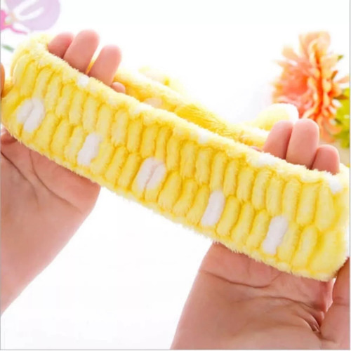 2 Pz Banda Cabello Elástico Suave Moño Belleza Maquillaje F Color Al Azar