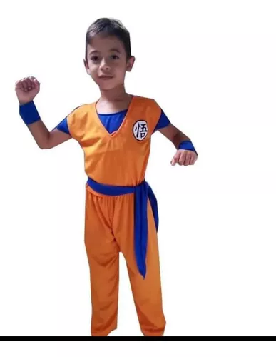 Fantasia Infantil Goku G + Cabelo Eva Preto Saiyajin