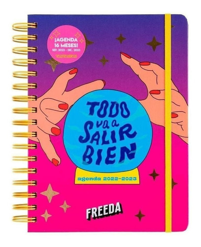 Libro: Agenda Semana Vista 2022-2023 16 Meses Freeda. Freeda