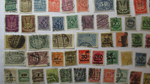 Imperio Alemán Lote De 50 Sellos 1921-1923 H2