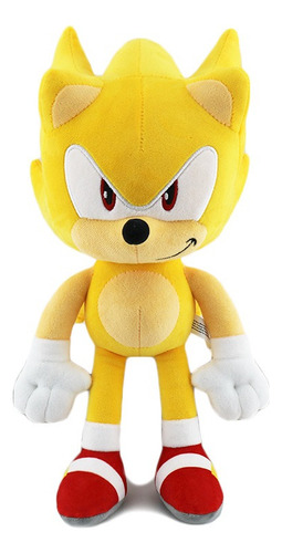 Pelucia Super Sonic Sonic The Hedgehog Boneco 30cm