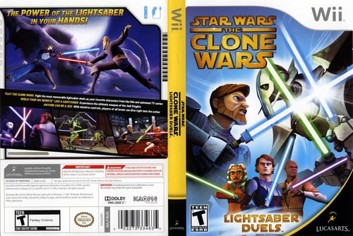 Star Wars The Clone Wars: Duelos Con Sable Wii Original