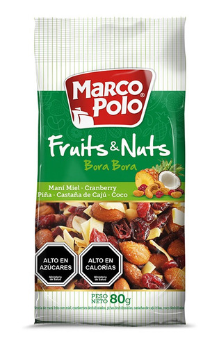 Mix Frutos Secos Marco Polo Bora Bora 80gr