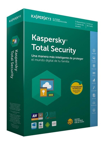 Kaspersky Total Security Licencia 3 Dispositivos 1 Año 