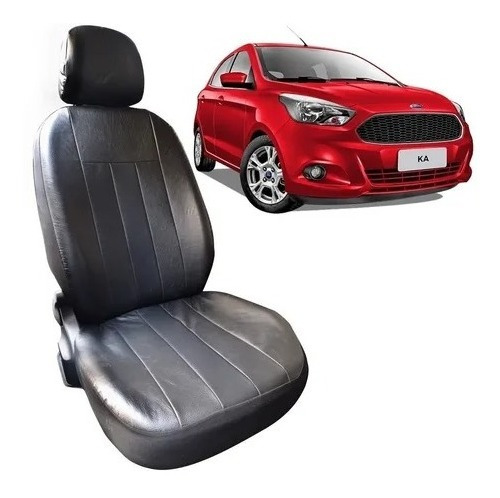 Funda Cubre Asiento Cuero Acolchado Ford Ka 16/- Enteriza