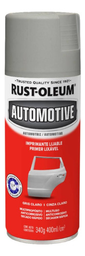 Pintura Aerosol Imprimante Automotor Lijable Rust Oleum Gris