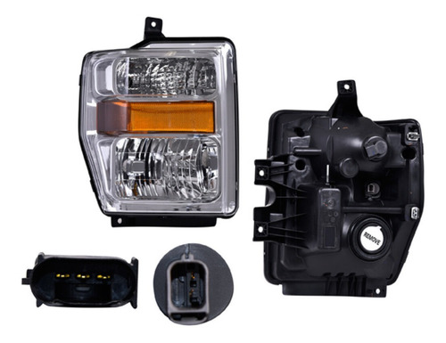 Faro Der Fdo Crom Ford F-350 Super Duty 08/10 Depo