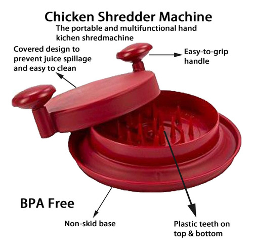 . Deshebrador De Pollo Máquina Para Desmenuzar Carne En