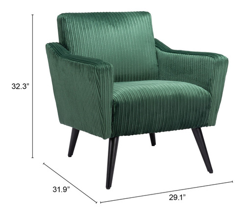 Sillon Bastille Verde Këssa Muebles