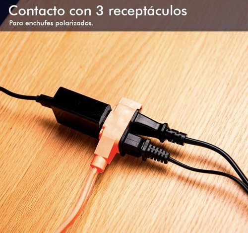 Extensión De 3 Metros De Uso Rudo Domestico Multicontacto