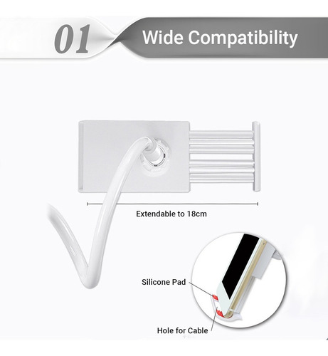 Soporte Para Teléfono Móvil, Cama En Pulgadas Ajustable Y Ce