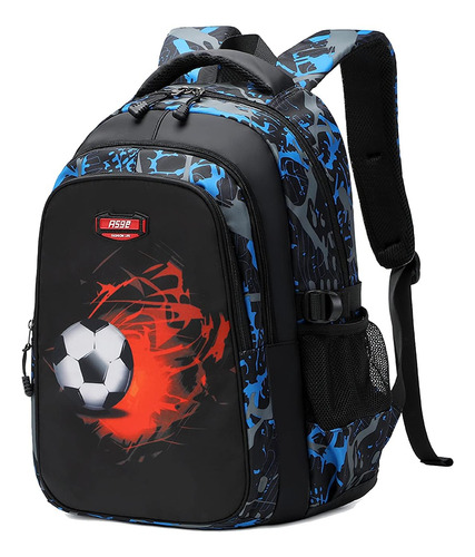 Mochila Escolare Asge Para Niños Y Adolescentes - Azul