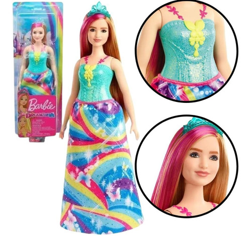 Boneca Barbie Dreamtopia - Loira Arco Ìris  - Mattel Gjk12