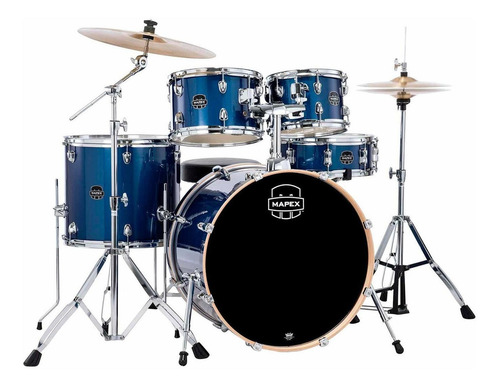 Batería Mapex Venus 5 Pzas C/hw Ve5294ftc-vi Color Blue Sky Sparkle