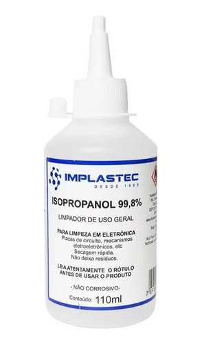 Álcool Isopropílico Implastec 99,8% - 110ml