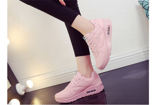Tenis Deportivos Con Cápsula De Aire Para Mujer, Blanco