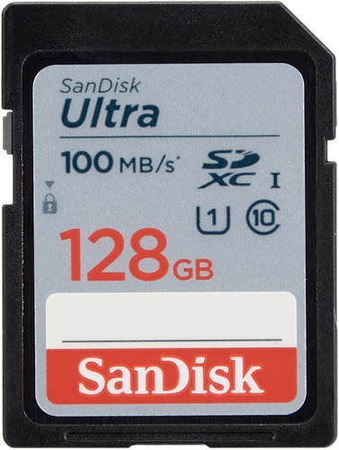 Tarjeta Memoria Sd Xc Sandisk 128gb Ultra 100mb/s