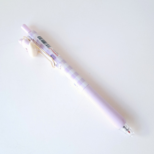 Lapicera Kawaii Retractil Comiditas Dulces Violeta Negro