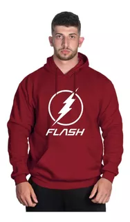 Blusa De Moletom Flash Super Herói Liga Da Justiça Dc Comics