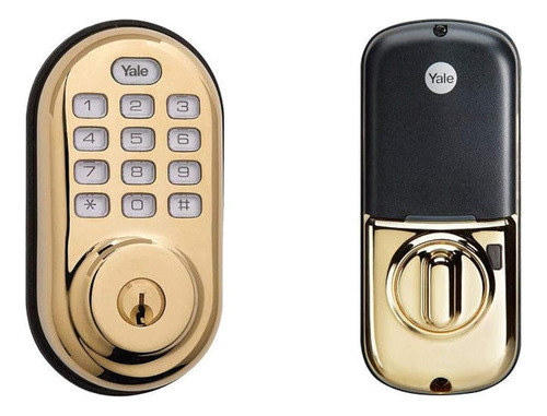 Cerrojo De Pulsador Electrónico De Seguridad Yale Totalmente