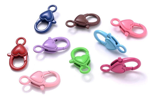 100 Piezas De Plástico Colorido Broche De Langosta Llavero