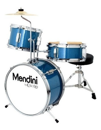 Mendini De Cecilio 13 Inch 3piece Kidsjunior Drum Set Con Pe