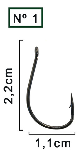 Anzol Bkk Keiryu-r Black Bk021 Nº1 - Cartela C/ 10 Peças