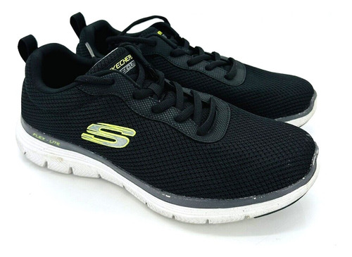 Zapatillas Skechers Hombre Flex Lite Memory Foam Negro