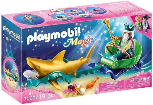 Playmobil Sirena Rey Del Tiburón Marino
