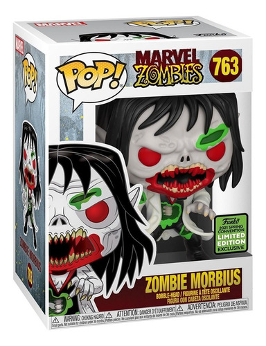 Boneco Funko Pop Bobble Head Marvel Zombies Morbius 763