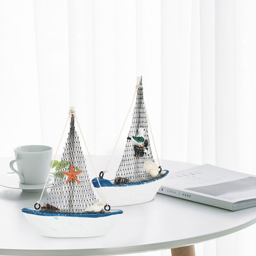 4 Piezas De Decoración De Maquetas De Velero Pequeñas, Decor