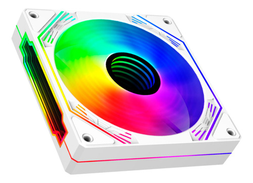 Kit 6 Fan Hayom Rgb 120mm C/ Controladora Branco Fc1309