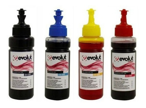 Kit 4 Refil Tinta Para Impressora L555 L565 L575 L664