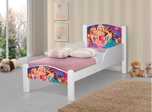 Mini cama barbie com colchao