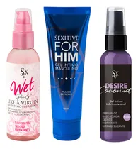 Comprar Geles Intimos Sexitive X3 Masculino Femenino Kit 1