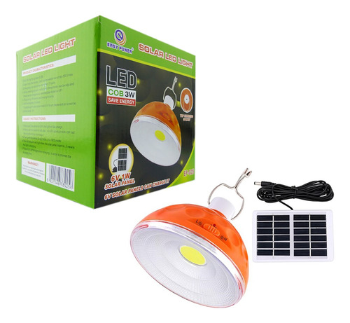 Ampolleta Led Con Panel Solar Led 15w Ideal Para Camping