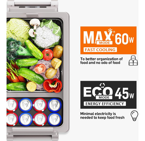 Refrigerador De Automóvil, 55l (59 Qt), Refrigerador Rv Con