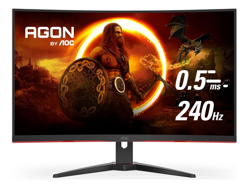 Aoc C32g2ze Monitor De Juegos Curvado Sin Marco De 32