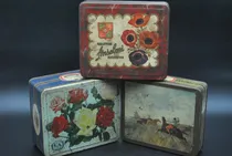 Comprar Antiguas Latas Galletitas Anselmi X3 Vintage Retro Viejo 