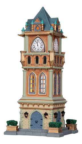 Lemax Torre De Reloj Municipal De La Aldea De Navidad Con P.