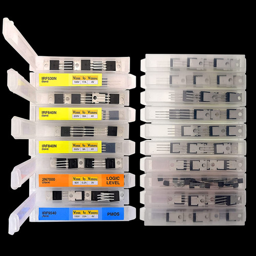 Eeeee 10 Valores 70 Piezas Logic Level Pmos Nmos Kit Mosfet