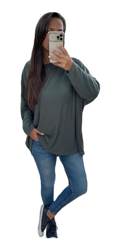 Imagen 7 de 8 de Remera Remeron Murcielago Mujer Talles Amplios Moda A09