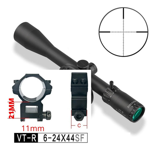 Luneta Discovery Vt-r 6x24x44sf Tubo 30mm Paralaxe Lateral